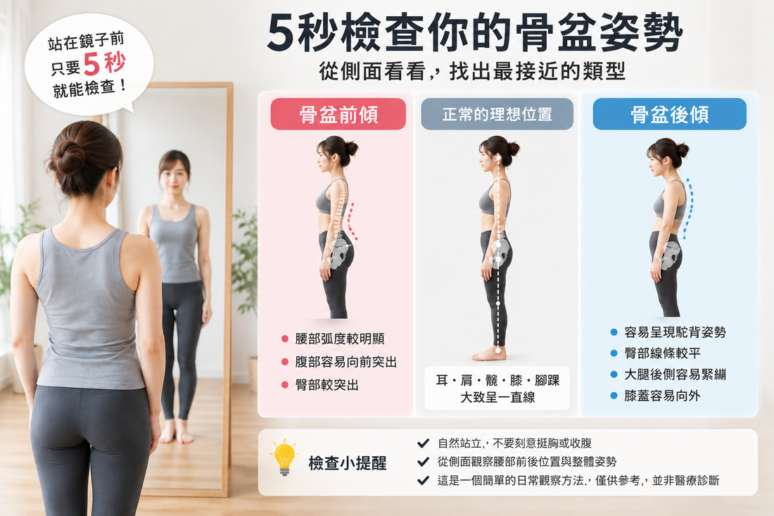 你的骨盆是前傾還是後傾？5秒簡單檢查自己的姿勢　健康專欄 Vol.02