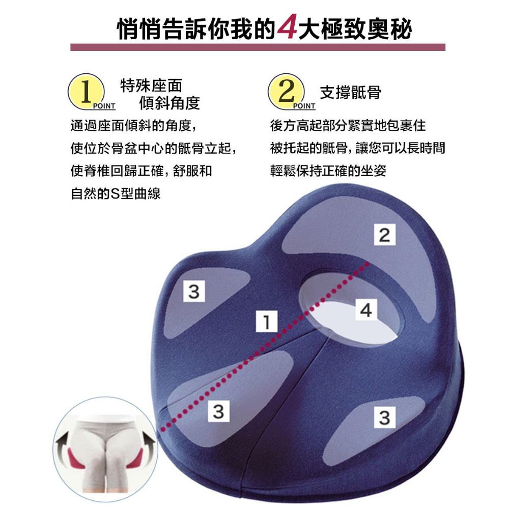 美姿健康坐墊 仙律